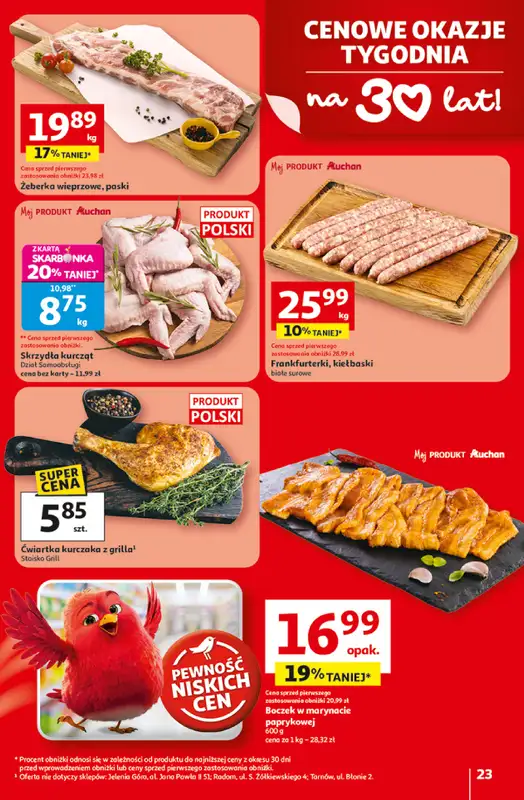 Auchan - gazetka promocyjna Gazetka 30 Lat Hipermarket Auchan od środy 29.04 do środy 06.05 - strona 23