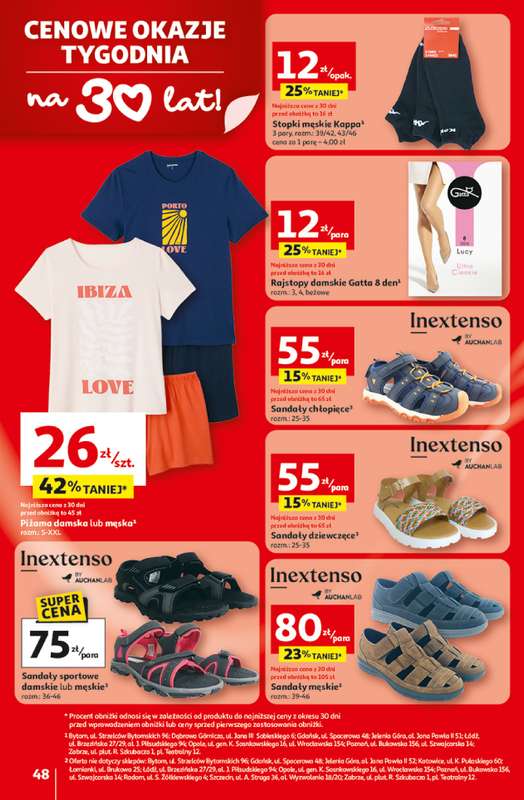 Auchan - gazetka promocyjna Gazetka 30 Lat Hipermarket Auchan od środy 29.04 do środy 06.05 - strona 48