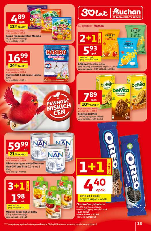 Auchan - gazetka promocyjna Gazetka 30 Lat Hipermarket Auchan od środy 29.04 do środy 06.05 - strona 33