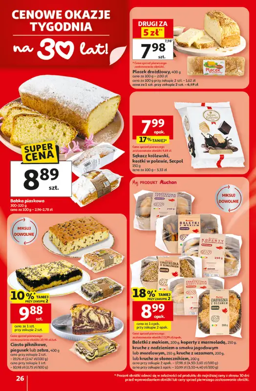Auchan - gazetka promocyjna Gazetka 30 Lat Hipermarket Auchan od środy 29.04 do środy 06.05 - strona 26