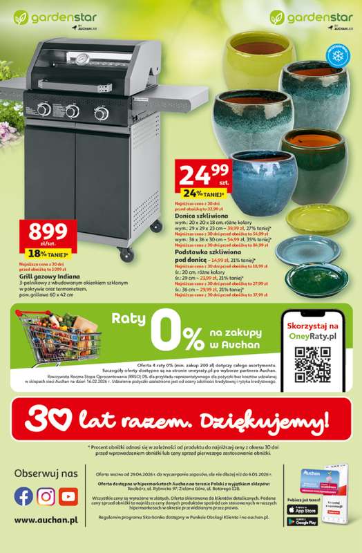 Auchan - gazetka promocyjna Gazetka 30 Lat Hipermarket Auchan od środy 29.04 do środy 06.05 - strona 53
