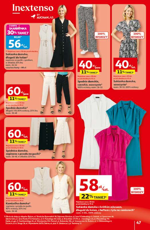 Auchan - gazetka promocyjna Gazetka 30 Lat Hipermarket Auchan od środy 29.04 do środy 06.05 - strona 47