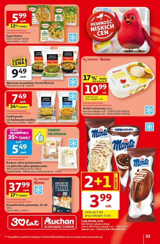 Auchan - gazetka promocyjna Gazetka 30 Lat Hipermarket Auchan od środy 29.04 do środy 06.05 - strona 31
