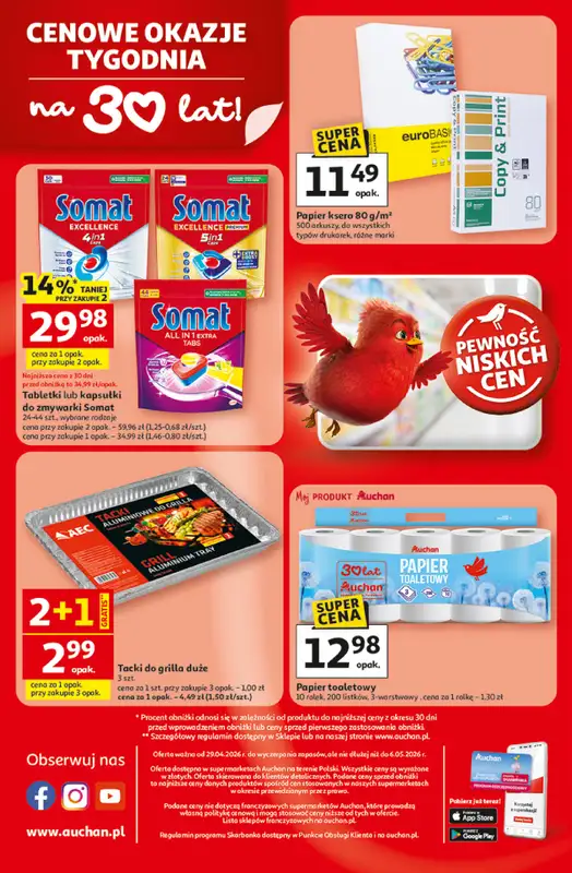 Auchan - gazetka promocyjna Gazetka 30 Lat Supermarket Auchan od środy 29.04 do środy 06.05 - strona 8