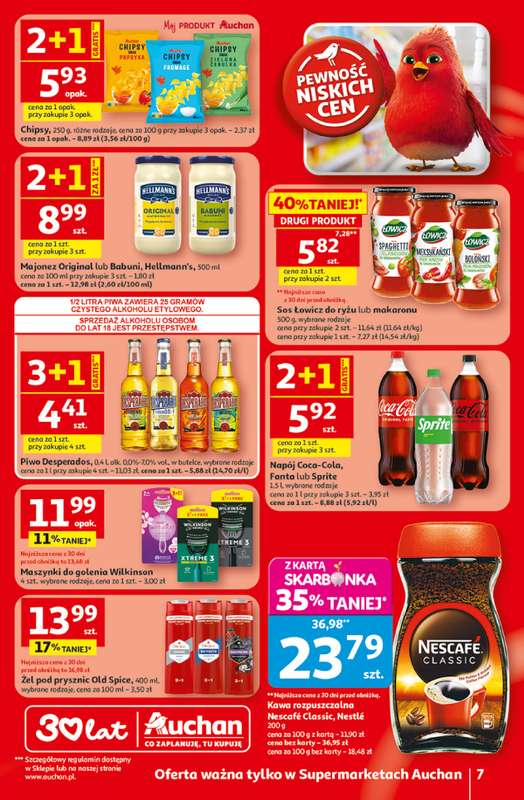 Auchan - gazetka promocyjna Gazetka 30 Lat Supermarket Auchan od środy 29.04 do środy 06.05 - strona 7