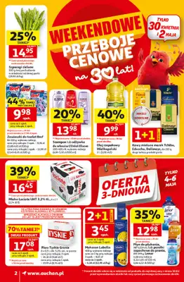 Auchan - gazetka promocyjna Gazetka 30 Lat Supermarket Auchan od środy 29.04 do środy 06.05 - strona 2