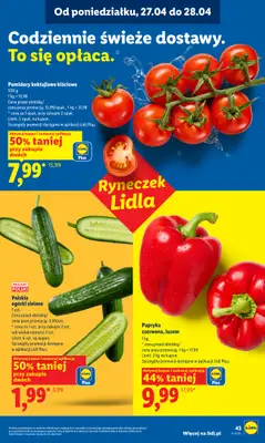 Lidl - gazetka promocyjna Oferta od poniedziałku od poniedziałku 27.04 do wtorku 28.04 - strona 43