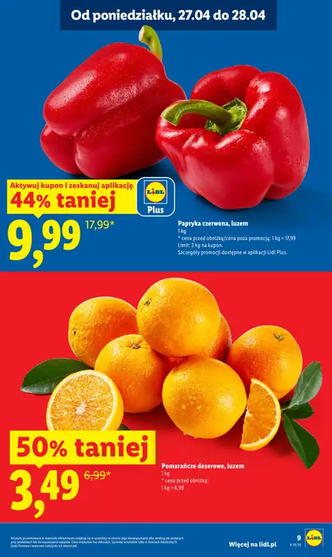 Lidl - gazetka promocyjna Oferta od poniedziałku od poniedziałku 27.04 do wtorku 28.04 - strona 9