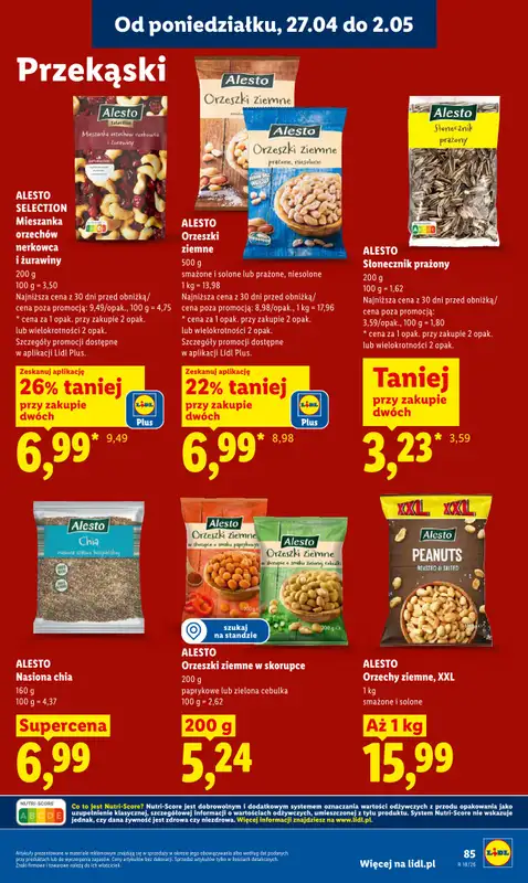 Lidl - gazetka promocyjna Oferta od poniedziałku od poniedziałku 27.04 do wtorku 28.04 - strona 85