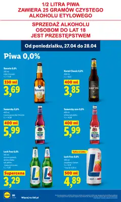 Lidl - gazetka promocyjna Oferta od poniedziałku od poniedziałku 27.04 do wtorku 28.04 - strona 80