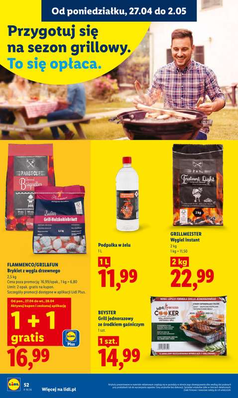 Lidl - gazetka promocyjna Oferta od poniedziałku od poniedziałku 27.04 do wtorku 28.04 - strona 52