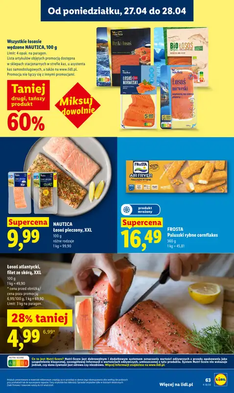 Lidl - gazetka promocyjna Oferta od poniedziałku od poniedziałku 27.04 do wtorku 28.04 - strona 63
