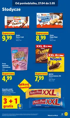 Lidl - gazetka promocyjna Oferta od poniedziałku od poniedziałku 27.04 do wtorku 28.04 - strona 87