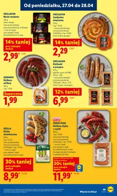 Lidl - gazetka promocyjna Oferta od poniedziałku od poniedziałku 27.04 do wtorku 28.04 - strona 49
