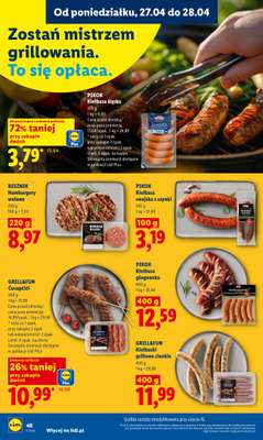 Lidl - gazetka promocyjna Oferta od poniedziałku od poniedziałku 27.04 do wtorku 28.04 - strona 48