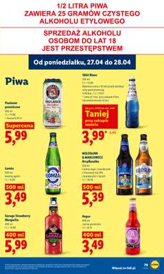 Lidl - gazetka promocyjna Oferta od poniedziałku od poniedziałku 27.04 do wtorku 28.04 - strona 79