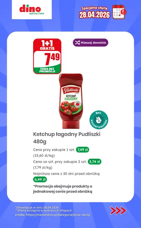 Dino - gazetka promocyjna Specjalna oferta na 28.04.2026 - promocje spoza gazetki od wtorku 28.04 do wtorku 28.04 - strona 10