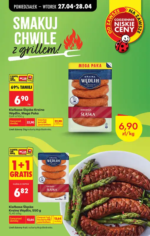 Biedronka - gazetka promocyjna Od poniedziałku, Z ladą tradycyjną od poniedziałku 27.04 do soboty 02.05 - strona 15