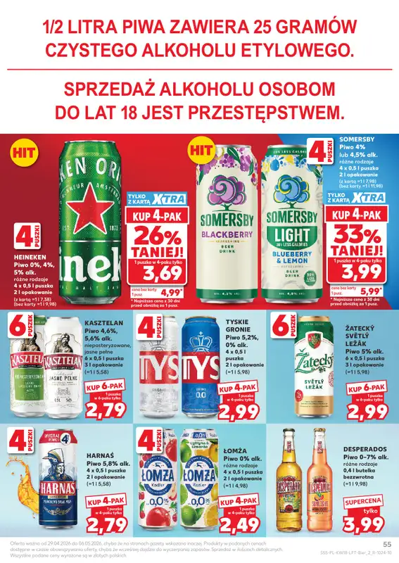 Kaufland - gazetka promocyjna Gazetka Tygodnia od środy 29.04 do środy 06.05 - strona 55