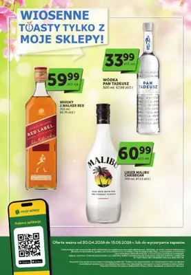 Groszek - gazetka promocyjna Oferta alkoholowa  do środy 13.05