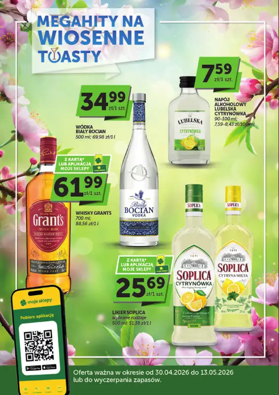 Groszek - gazetka promocyjna Gazetka alkoholowa  do środy 13.05