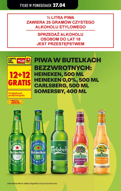 Biedronka - gazetka promocyjna Od poniedziałku, Z ladą tradycyjną od poniedziałku 27.04 do soboty 02.05 - strona 15