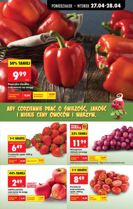 Biedronka - gazetka promocyjna Od poniedziałku, Z ladą tradycyjną od poniedziałku 27.04 do soboty 02.05 - strona 49