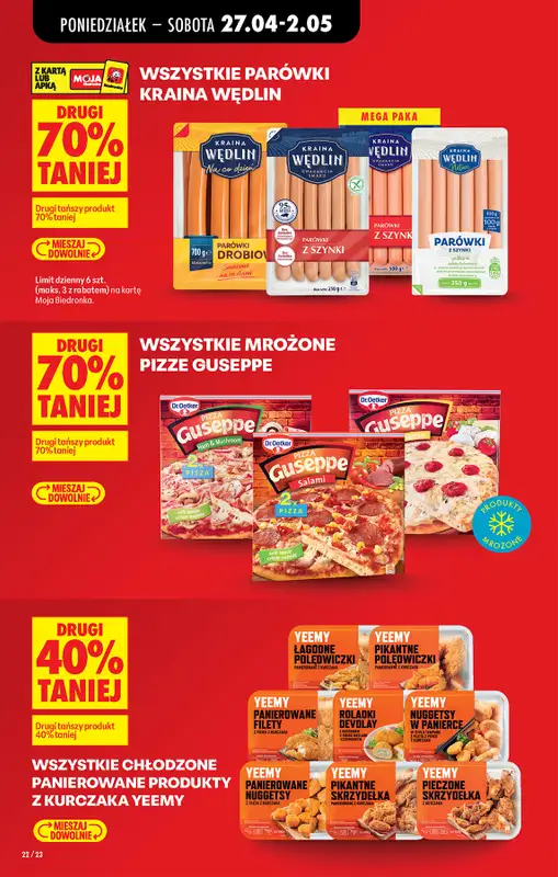 Biedronka - gazetka promocyjna Od poniedziałku, Z ladą tradycyjną od poniedziałku 27.04 do soboty 02.05 - strona 40