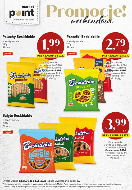 Market Point - gazetka promocyjna Gazetka od wtorku 28.04 do soboty 02.05 - strona 4