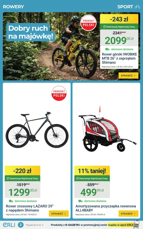 ERLI - gazetka promocyjna Majówkowe hity w super cenach na ERLI! od środy 29.04 do niedzieli 03.05 - strona 2