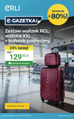 ERLI - gazetka promocyjna Majówkowe hity w super cenach na ERLI! od środy 29.04 do niedzieli 03.05