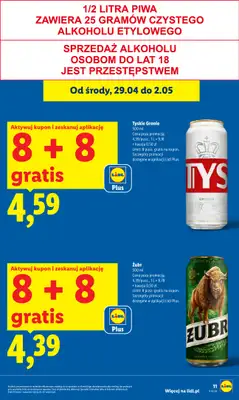 Lidl - gazetka promocyjna Od środy od środy 29.04 do soboty 02.05 - strona 11