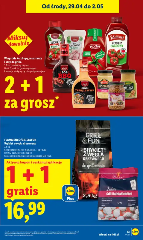 Lidl - gazetka promocyjna Od środy od środy 29.04 do soboty 02.05 - strona 13