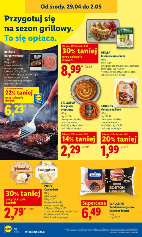 Lidl - gazetka promocyjna Od środy od środy 29.04 do soboty 02.05 - strona 16