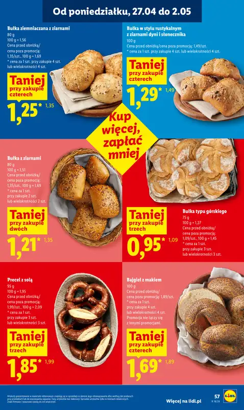 Lidl - gazetka promocyjna Od środy od środy 29.04 do soboty 02.05 - strona 57