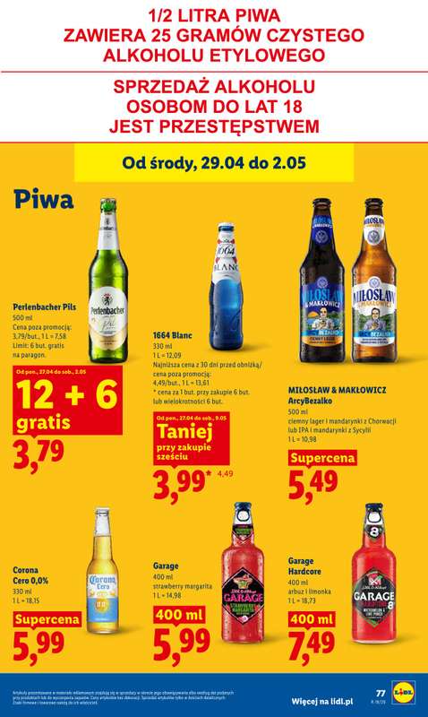 Lidl - gazetka promocyjna Od środy od środy 29.04 do soboty 02.05 - strona 79