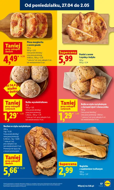 Lidl - gazetka promocyjna Oferta od poniedziałku od poniedziałku 27.04 do wtorku 28.04 - strona 57