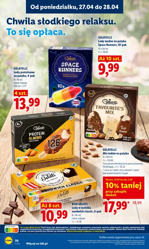 Lidl - gazetka promocyjna Oferta od poniedziałku od poniedziałku 27.04 do wtorku 28.04 - strona 70