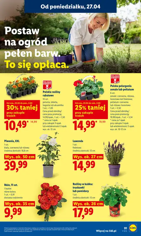 Lidl - gazetka promocyjna Oferta od poniedziałku od poniedziałku 27.04 do wtorku 28.04 - strona 91