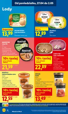 Lidl - gazetka promocyjna Oferta od poniedziałku od poniedziałku 27.04 do wtorku 28.04 - strona 72