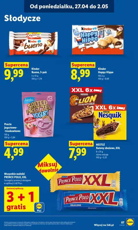 Lidl - gazetka promocyjna Oferta od poniedziałku od poniedziałku 27.04 do wtorku 28.04 - strona 87