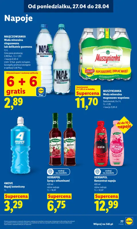 Lidl - gazetka promocyjna Oferta od poniedziałku od poniedziałku 27.04 do wtorku 28.04 - strona 77