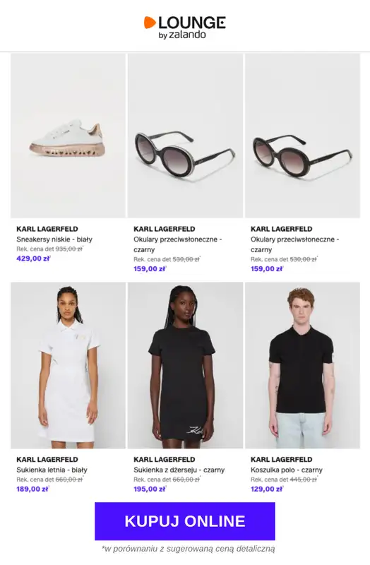 Lounge by Zalando - gazetka promocyjna Do -74% KARL LAGERFELD od wtorku 28.04 do piątku 01.05 - strona 2