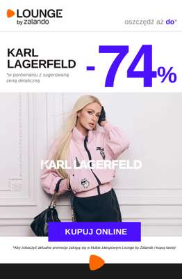 Lounge by Zalando - gazetka promocyjna Do -74% KARL LAGERFELD od wtorku 28.04 do piątku 01.05