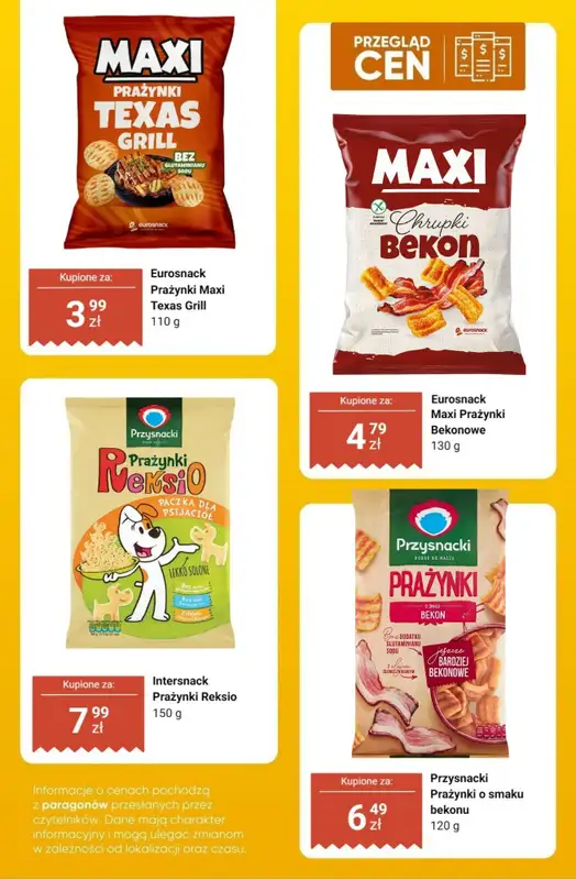 Dino - gazetka promocyjna Słone przekąski - przegląd cen od czwartku 30.04 do wtorku 05.05 - strona 5