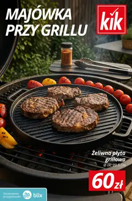 KiK - gazetka promocyjna Majówka przy grillu od wtorku 28.04 