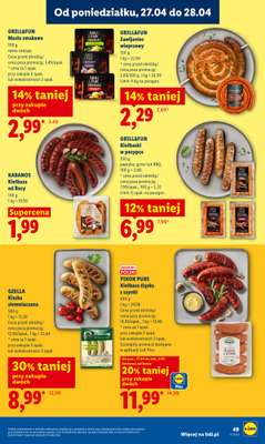 Lidl - gazetka promocyjna Oferta od poniedziałku od poniedziałku 27.04 do wtorku 28.04 - strona 49