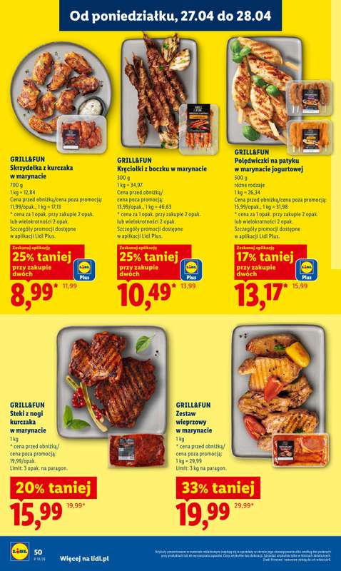 Lidl - gazetka promocyjna Oferta od poniedziałku od poniedziałku 27.04 do wtorku 28.04 - strona 50