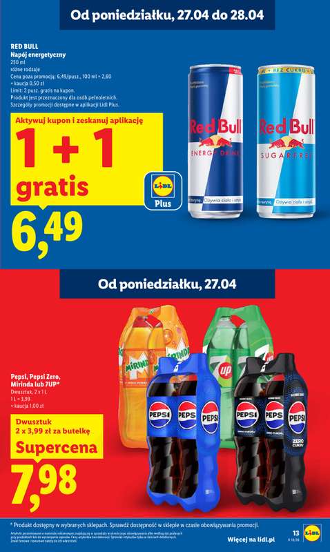 Lidl - gazetka promocyjna Oferta od poniedziałku od poniedziałku 27.04 do wtorku 28.04 - strona 13