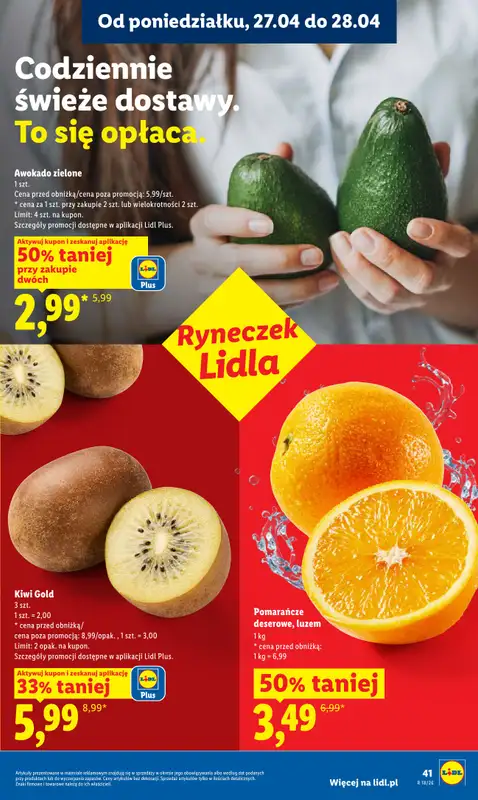 Lidl - gazetka promocyjna Oferta od poniedziałku od poniedziałku 27.04 do wtorku 28.04 - strona 41